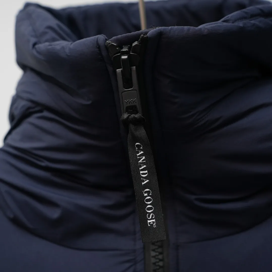 P1060 CANADA GOOSE丨Canada Goose 2800 Long Armband Hooded Down Jacket Color: Dark Blue Red Label Size: XS-XXL